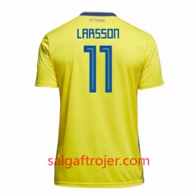 Sverige Fodboldtrøjer Larsson 11 Hjemmebanesæt VM 2018